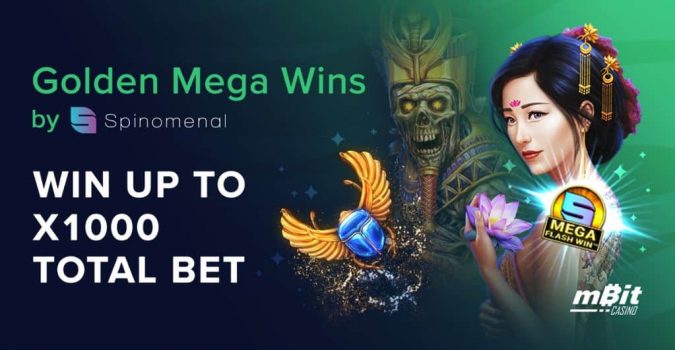 Spinomenal Golden Mega Wins Is Now Live on mBit Casino