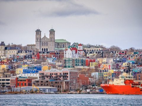 Picture of Downtown StJohns from a distance
