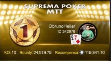“ObrunoHeller” é o grande campeão do 1KK de domingo na Suprema Poker Series