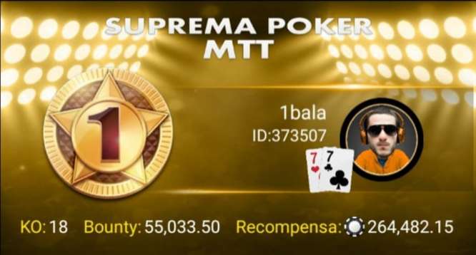 “1bala” fica com o título do 3KK da Suprema Poker Series