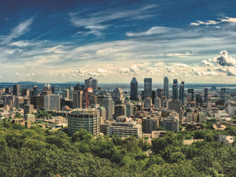 Montreal skyline from Mount Royal