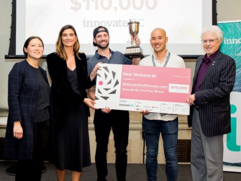 Business getaway marketplace RetreatsAndVenues takes first prize in New Ventures BC 2023 startup competition