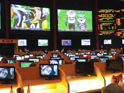 Turning Stone Casino’s new sports and betting lounge on cards